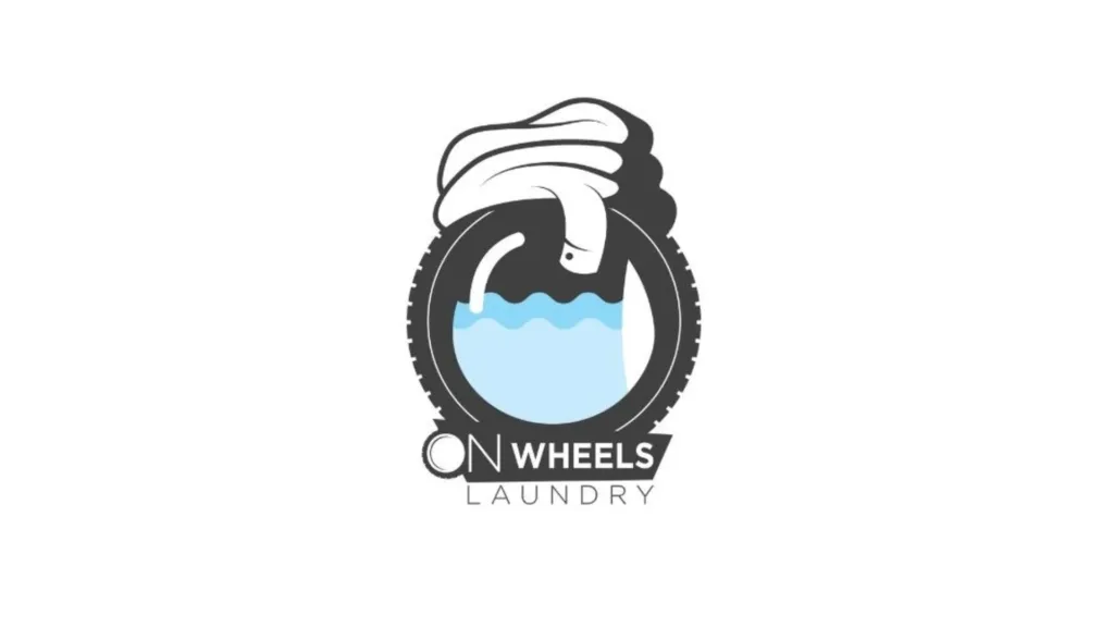 On Wheels Laundry & Dry Cleaning Logo Design